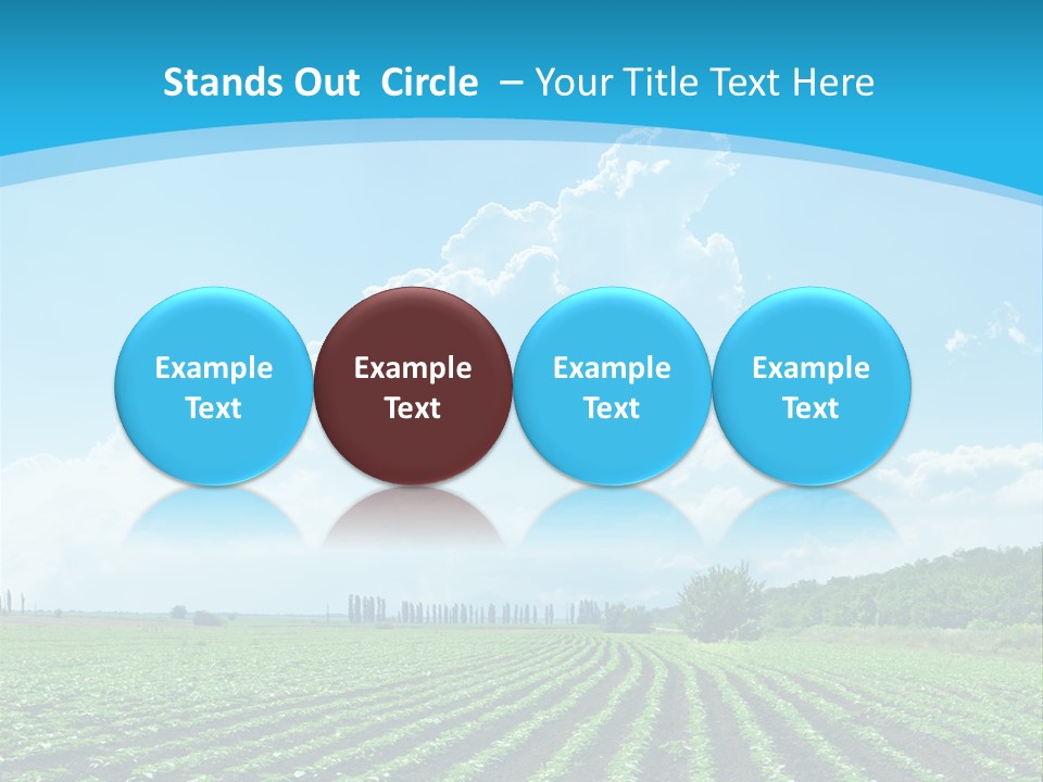 Cloud Season Grass PowerPoint Template