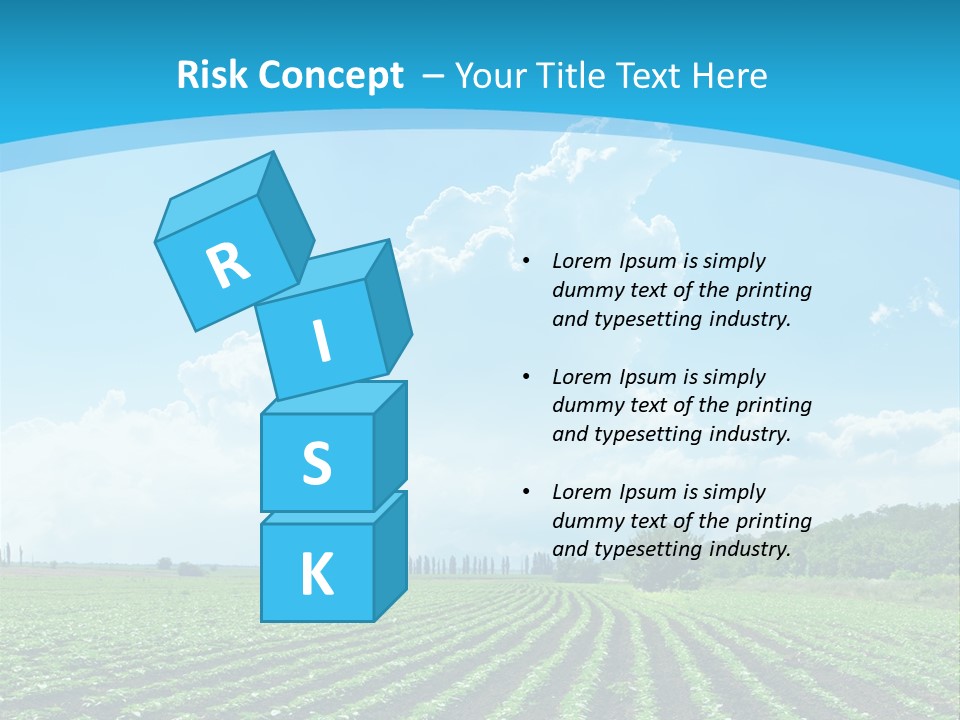 Cloud Season Grass PowerPoint Template