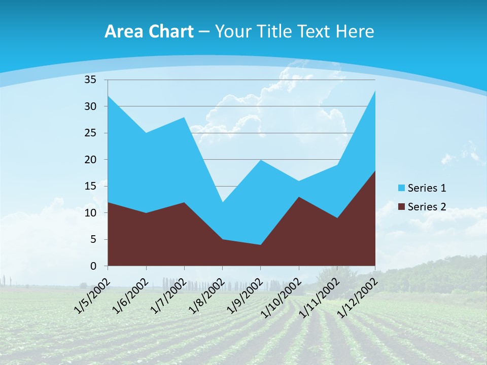 Cloud Season Grass PowerPoint Template