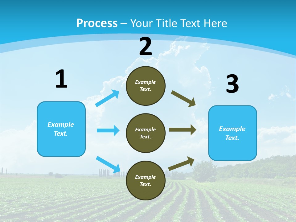 Cloud Season Grass PowerPoint Template