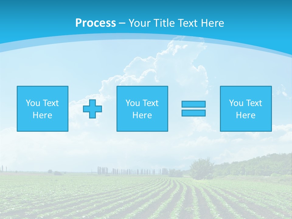Cloud Season Grass PowerPoint Template