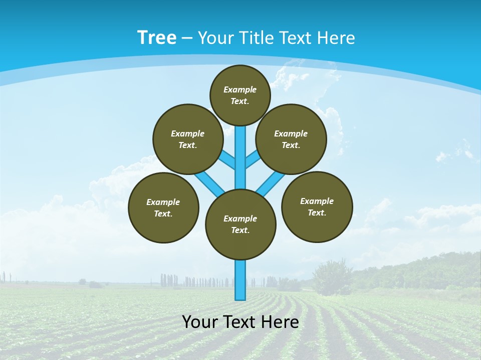 Cloud Season Grass PowerPoint Template