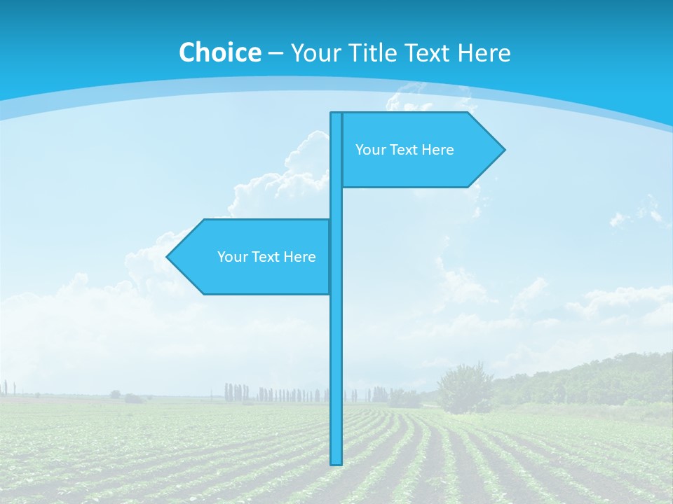 Cloud Season Grass PowerPoint Template