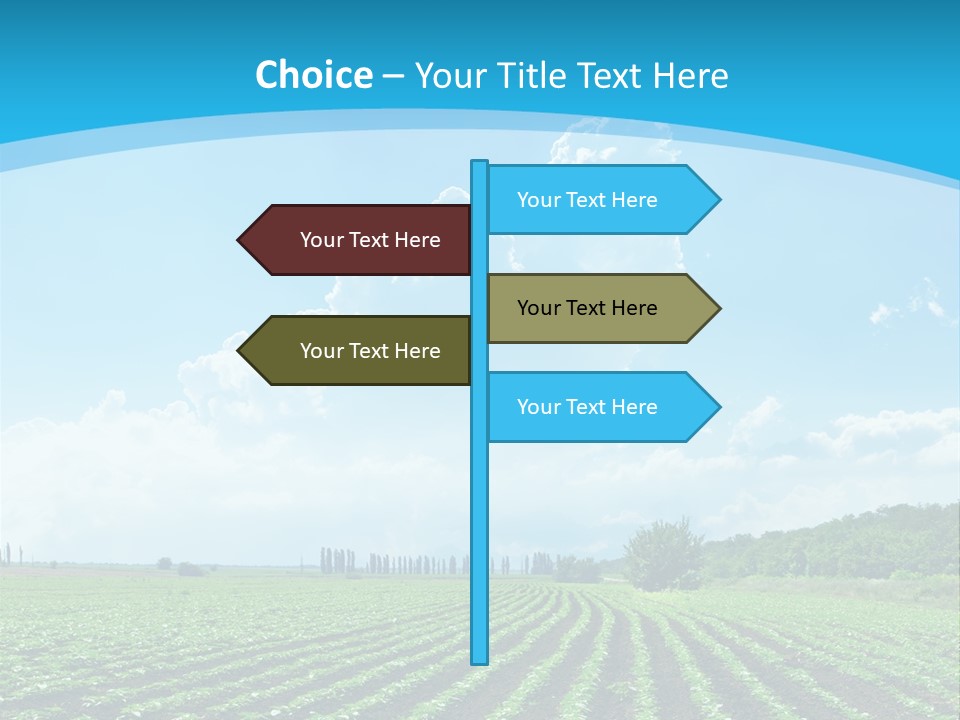 Cloud Season Grass PowerPoint Template