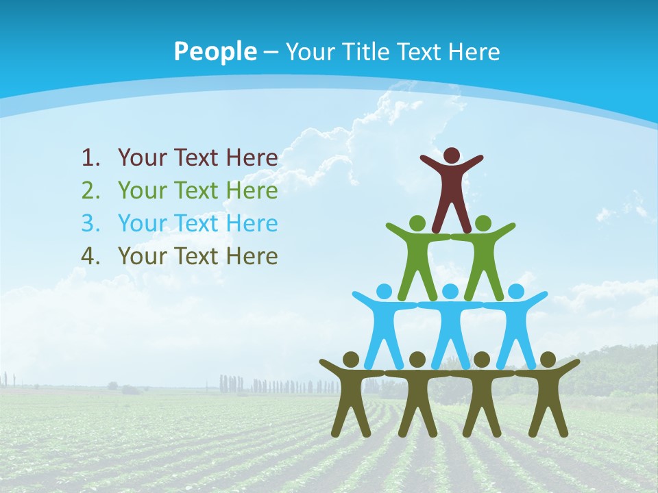 Cloud Season Grass PowerPoint Template