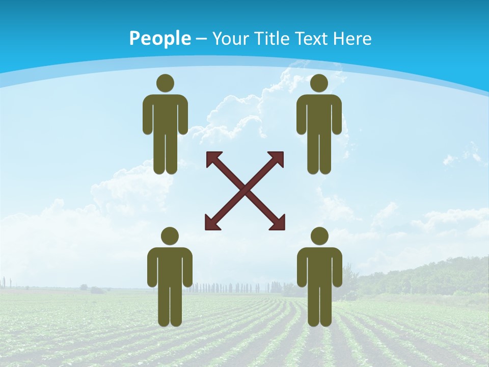 Cloud Season Grass PowerPoint Template