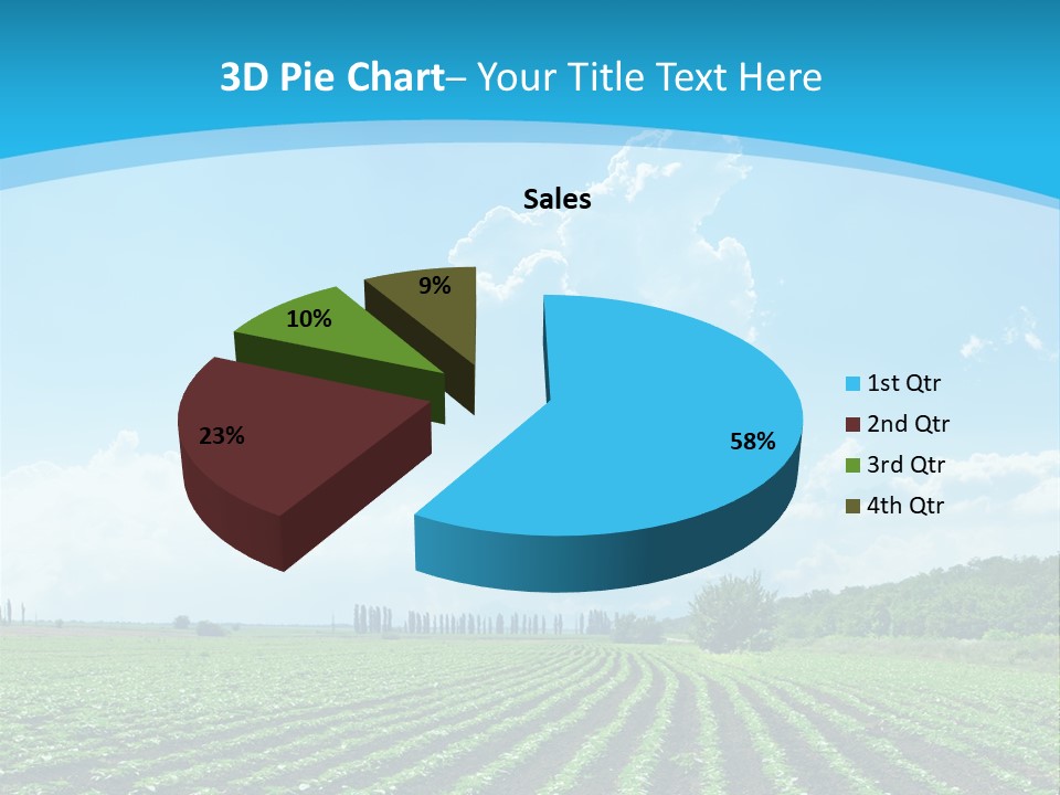 Cloud Season Grass PowerPoint Template