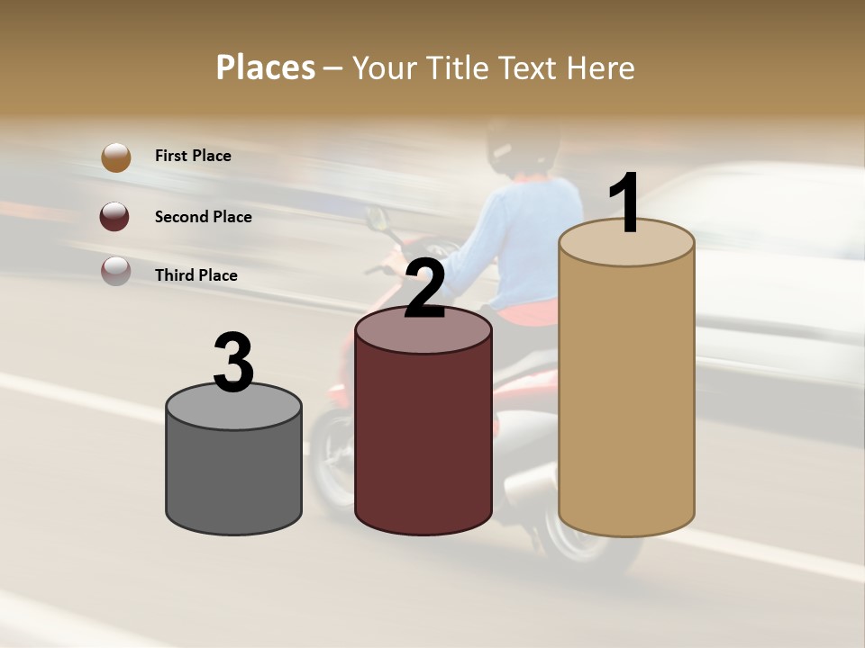 Scooter Transport Modern PowerPoint Template