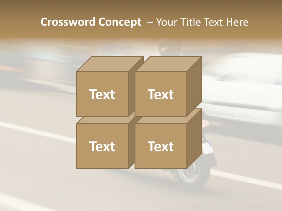 Scooter Transport Modern PowerPoint Template