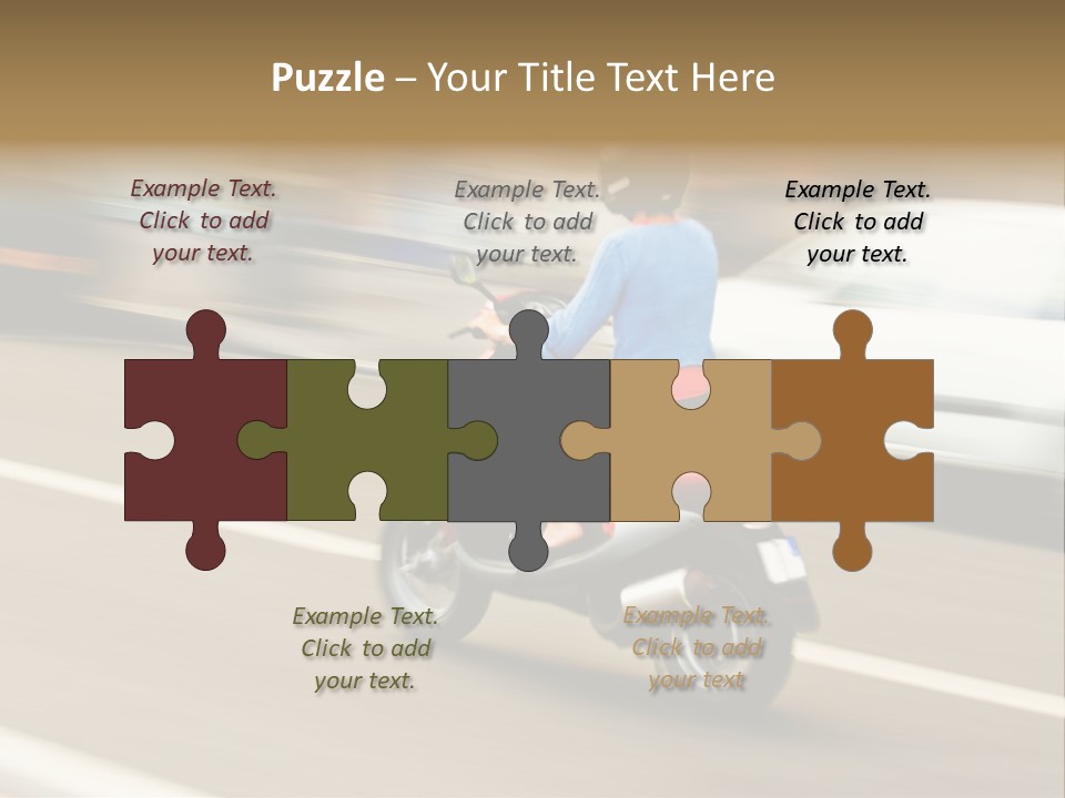 Scooter Transport Modern PowerPoint Template