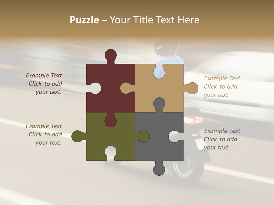 Scooter Transport Modern PowerPoint Template