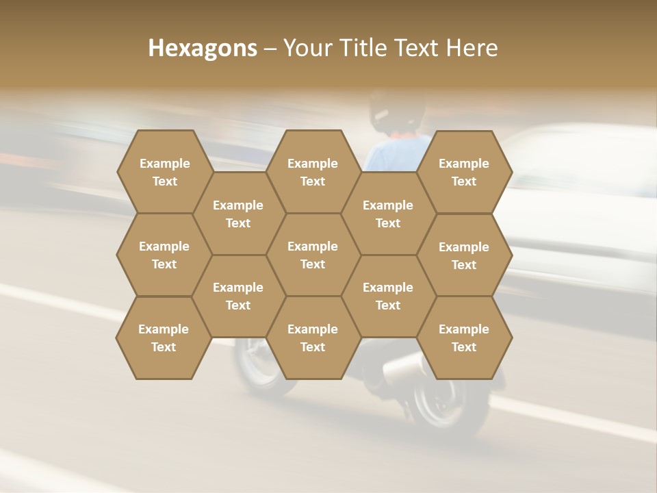 Scooter Transport Modern PowerPoint Template