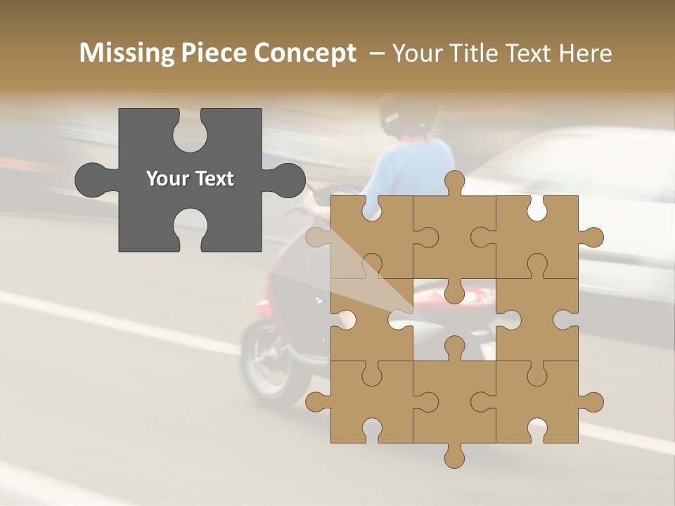 Scooter Transport Modern PowerPoint Template