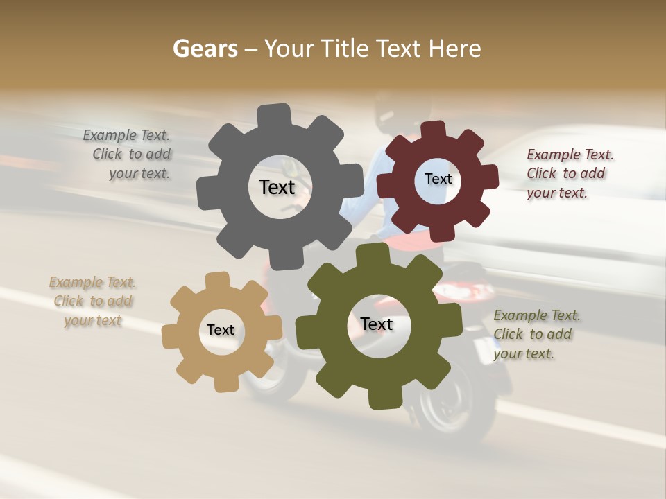 Scooter Transport Modern PowerPoint Template