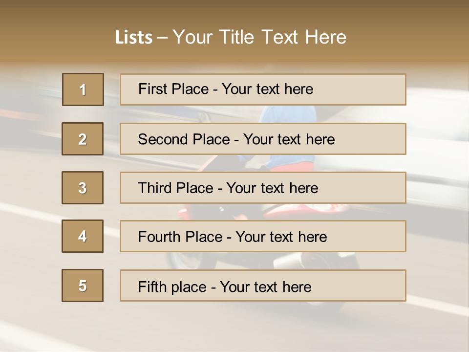 Scooter Transport Modern PowerPoint Template
