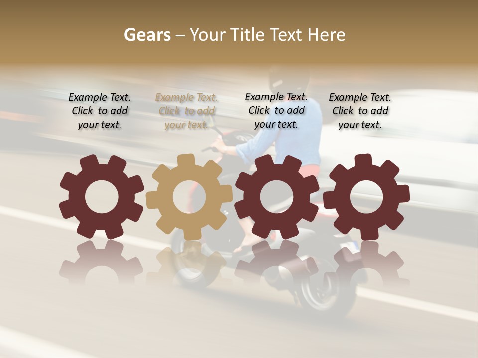 Scooter Transport Modern PowerPoint Template