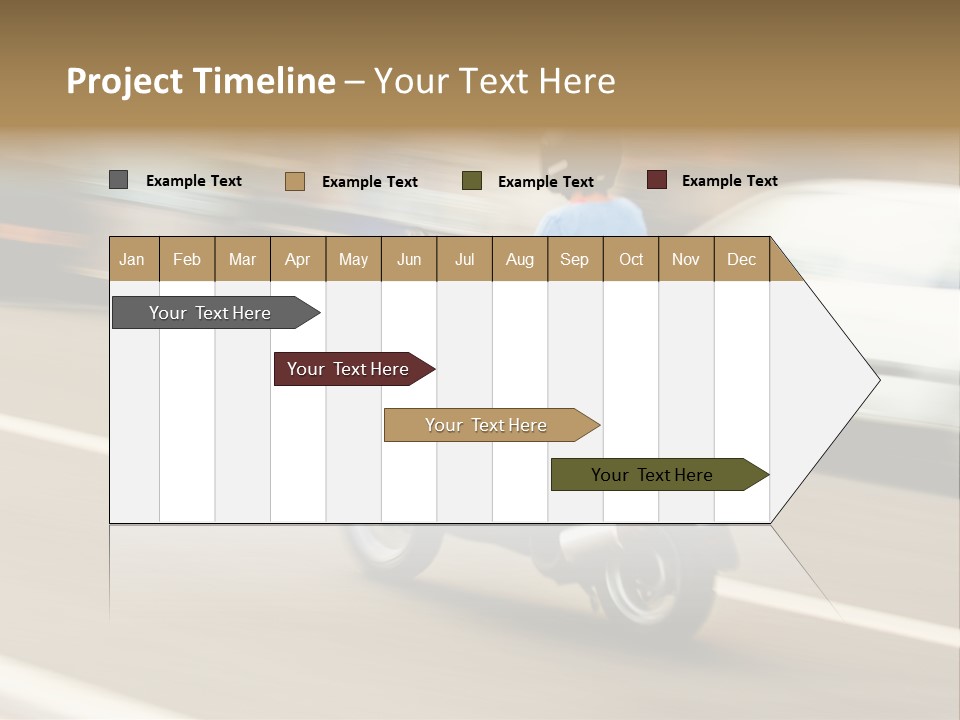 Scooter Transport Modern PowerPoint Template
