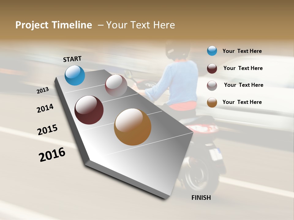 Scooter Transport Modern PowerPoint Template