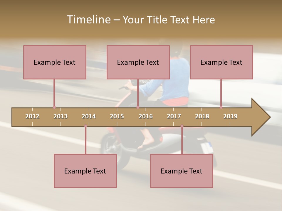 Scooter Transport Modern PowerPoint Template