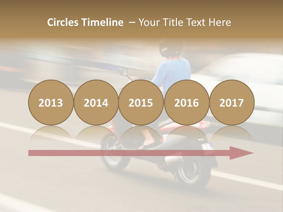 Scooter Transport Modern PowerPoint Template