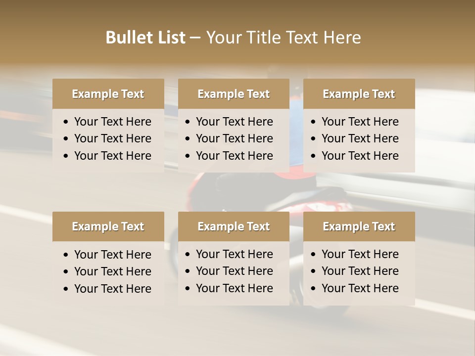 Scooter Transport Modern PowerPoint Template