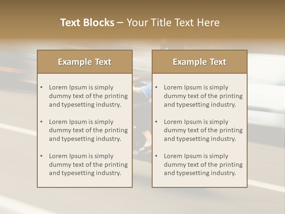 Scooter Transport Modern PowerPoint Template