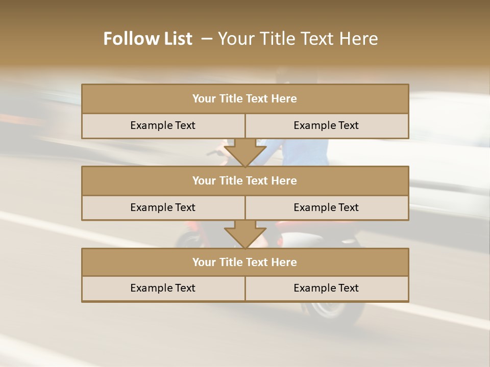Scooter Transport Modern PowerPoint Template