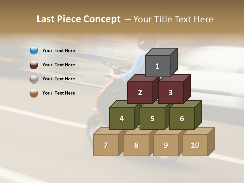 Scooter Transport Modern PowerPoint Template