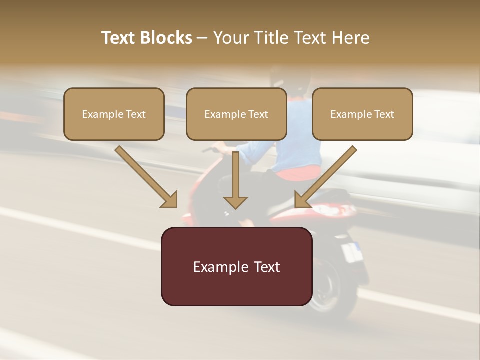 Scooter Transport Modern PowerPoint Template