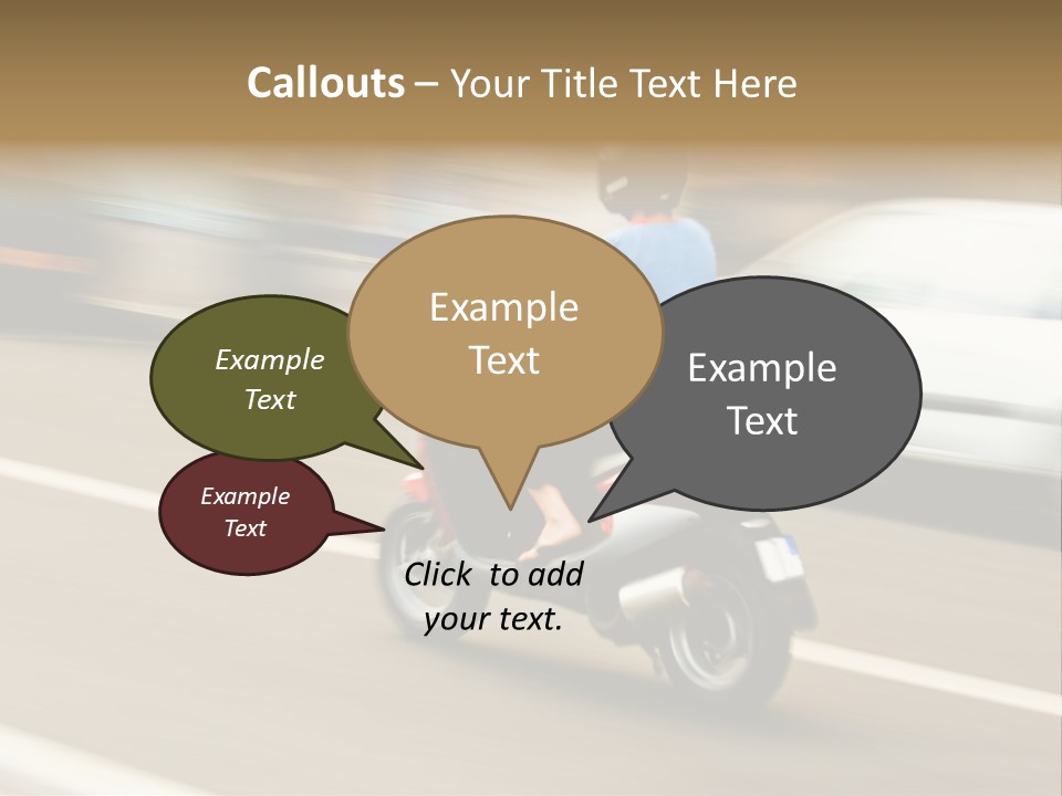 Scooter Transport Modern PowerPoint Template