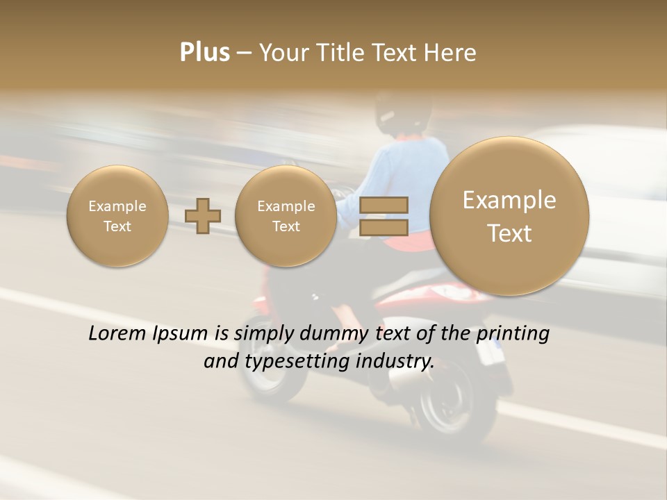 Scooter Transport Modern PowerPoint Template