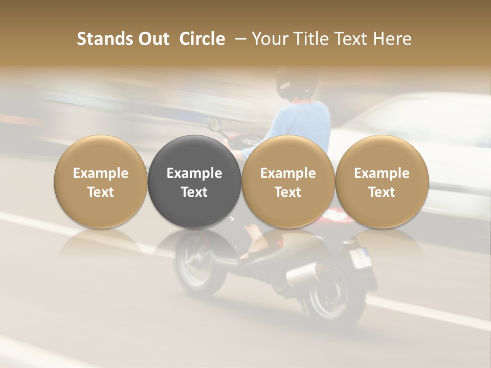 Scooter Transport Modern PowerPoint Template