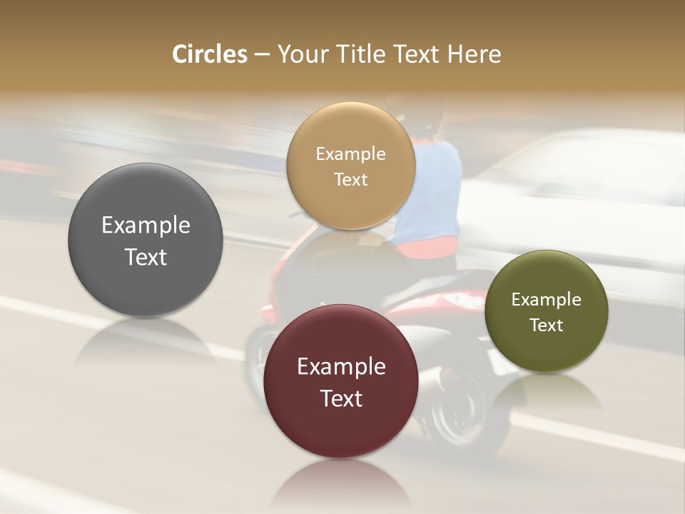 Scooter Transport Modern PowerPoint Template