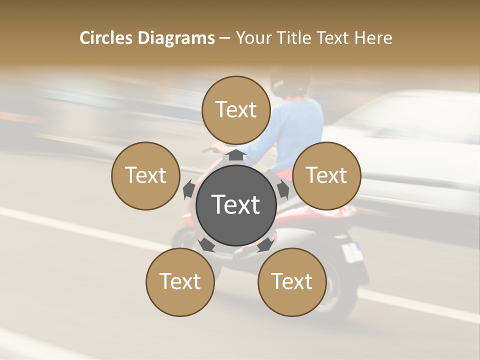Scooter Transport Modern PowerPoint Template
