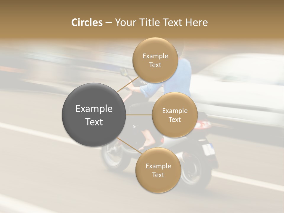 Scooter Transport Modern PowerPoint Template