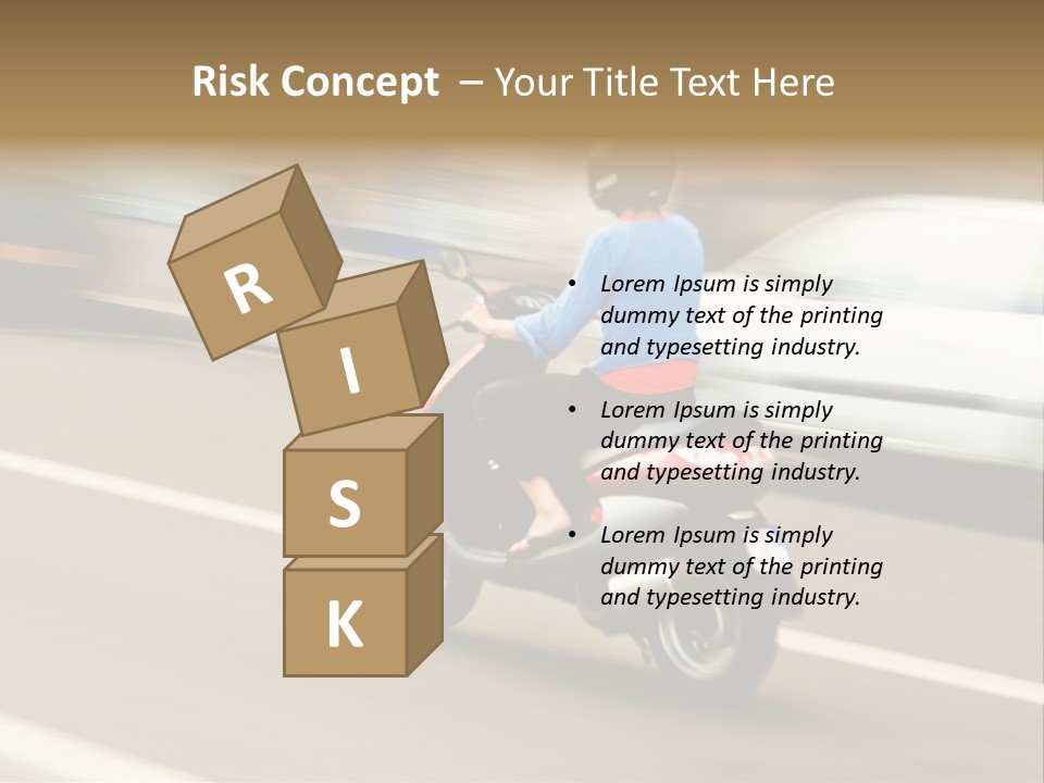 Scooter Transport Modern PowerPoint Template