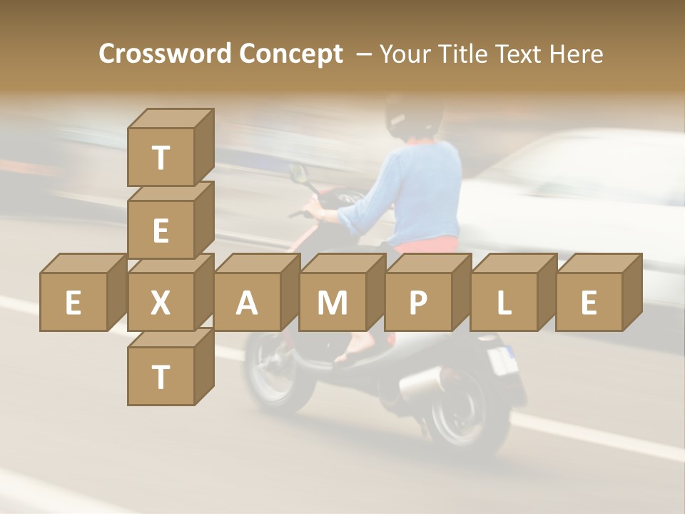 Scooter Transport Modern PowerPoint Template