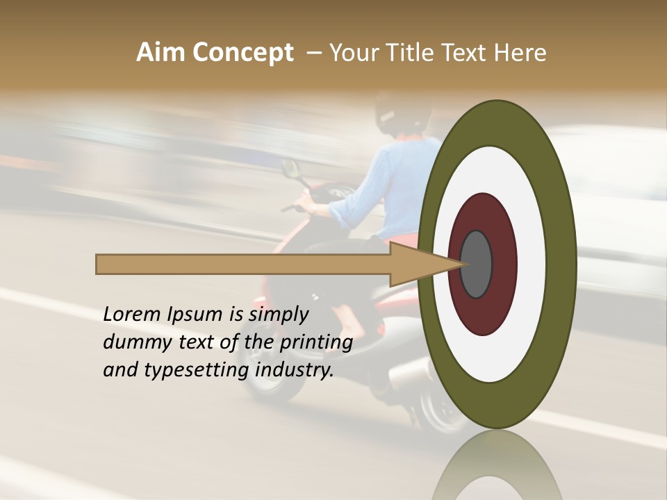 Scooter Transport Modern PowerPoint Template