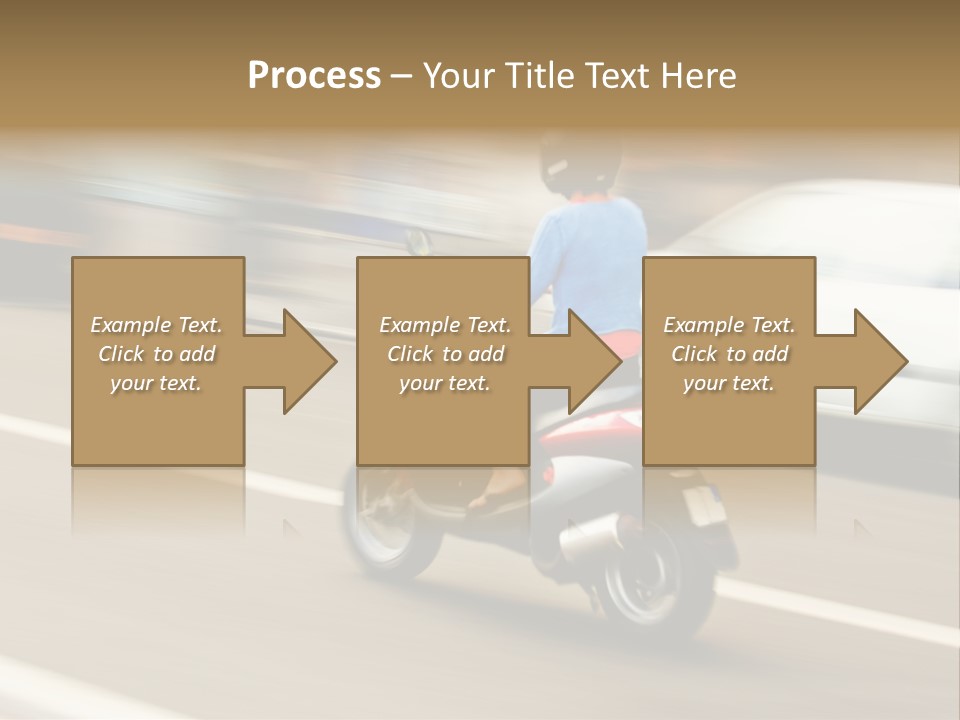 Scooter Transport Modern PowerPoint Template