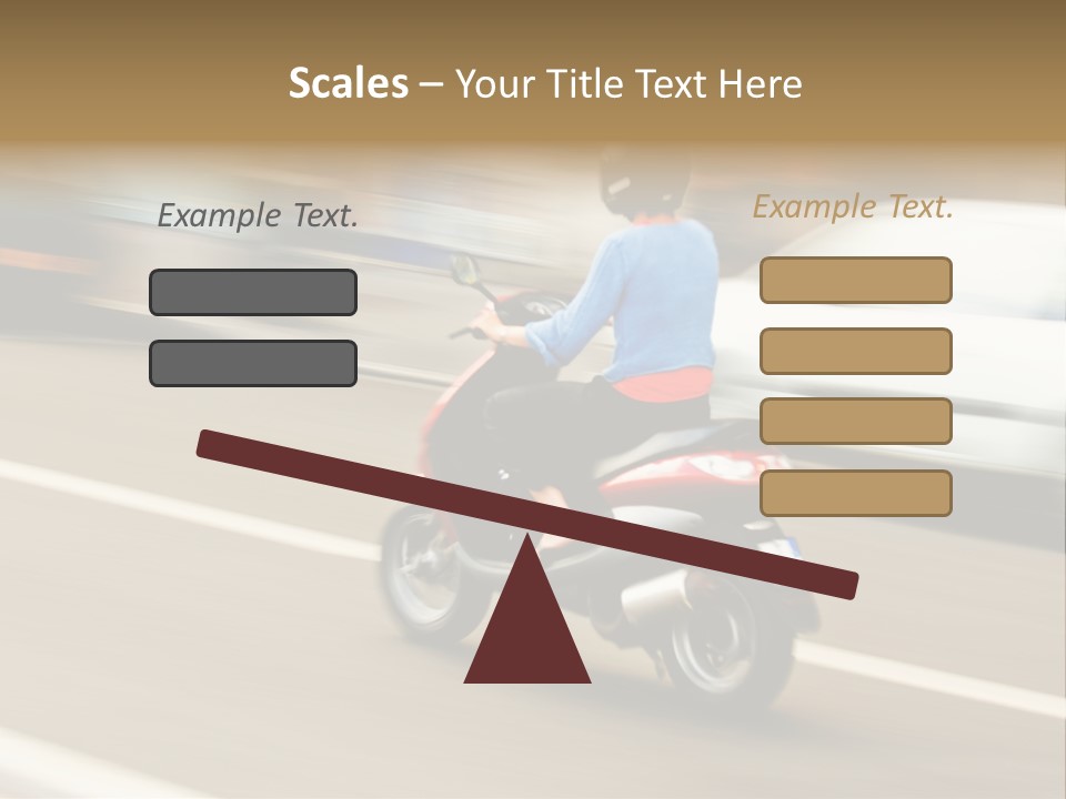 Scooter Transport Modern PowerPoint Template