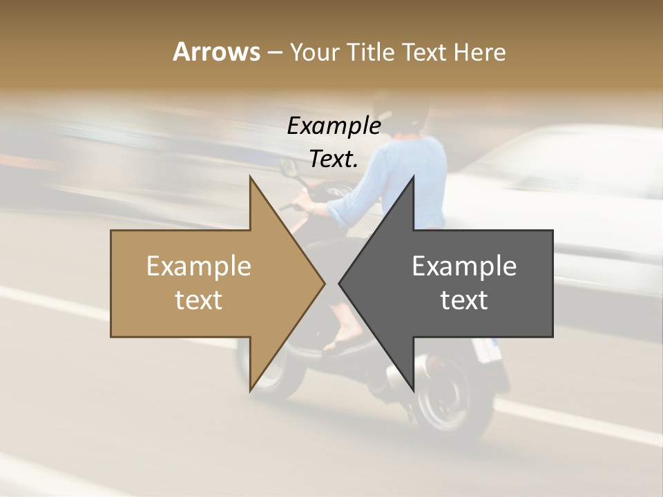 Scooter Transport Modern PowerPoint Template