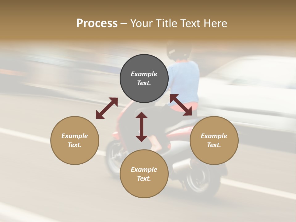 Scooter Transport Modern PowerPoint Template