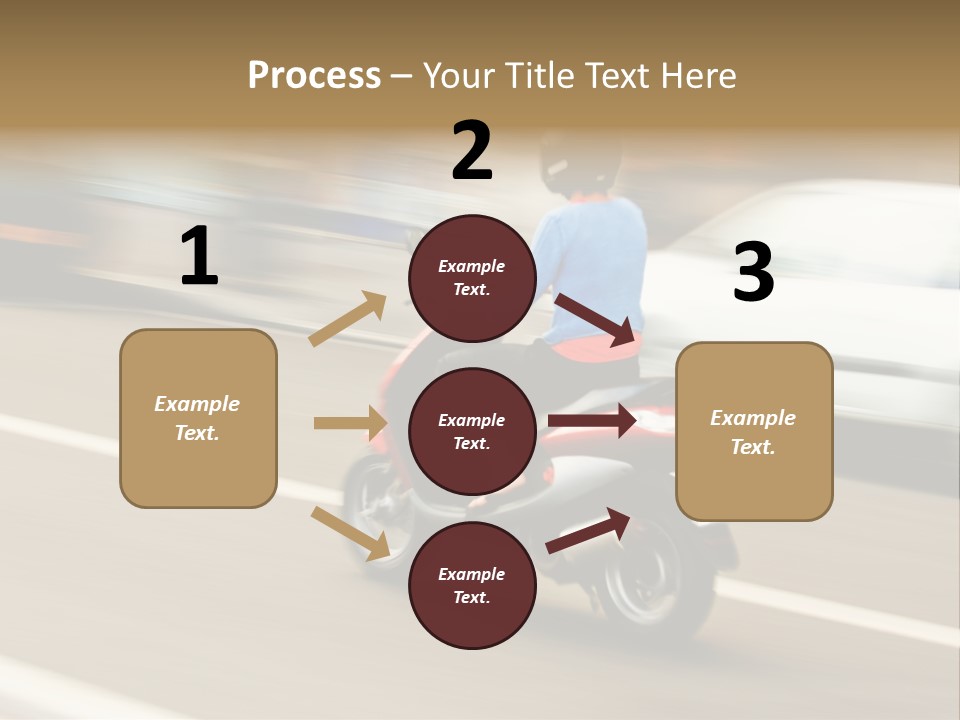 Scooter Transport Modern PowerPoint Template
