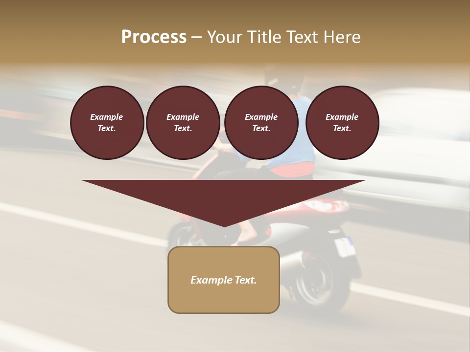 Scooter Transport Modern PowerPoint Template
