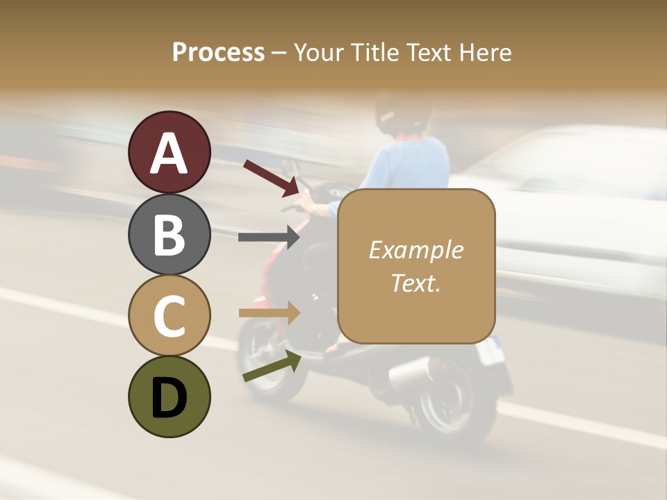 Scooter Transport Modern PowerPoint Template