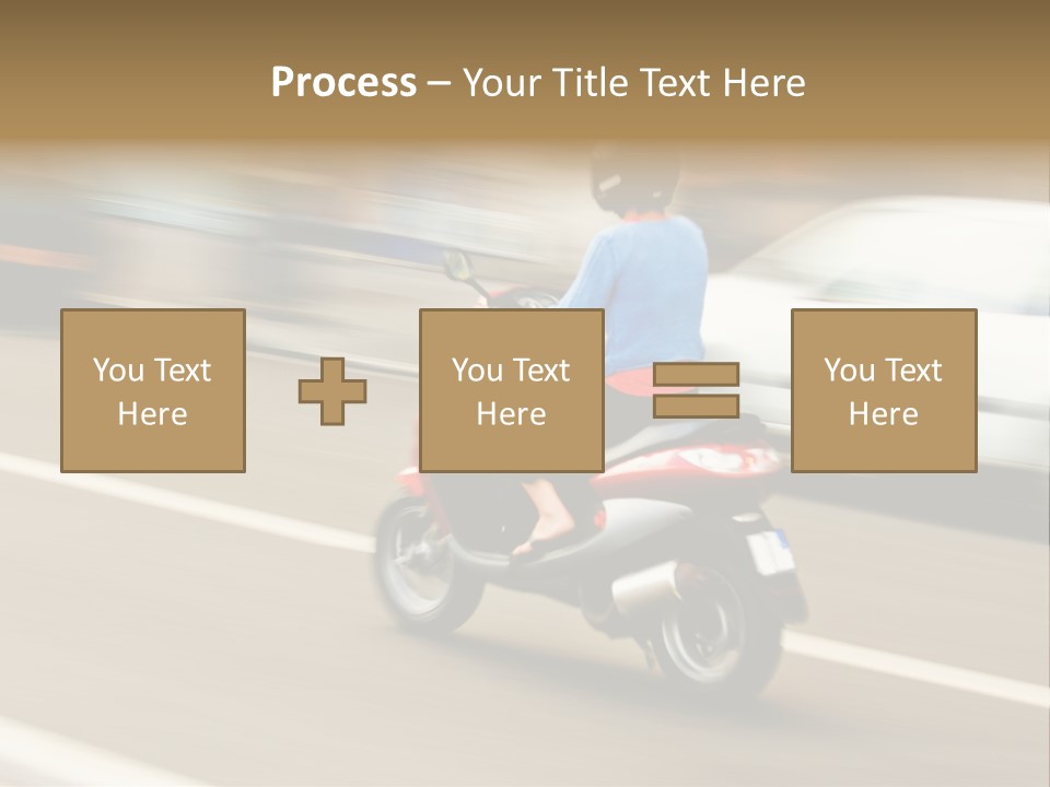 Scooter Transport Modern PowerPoint Template