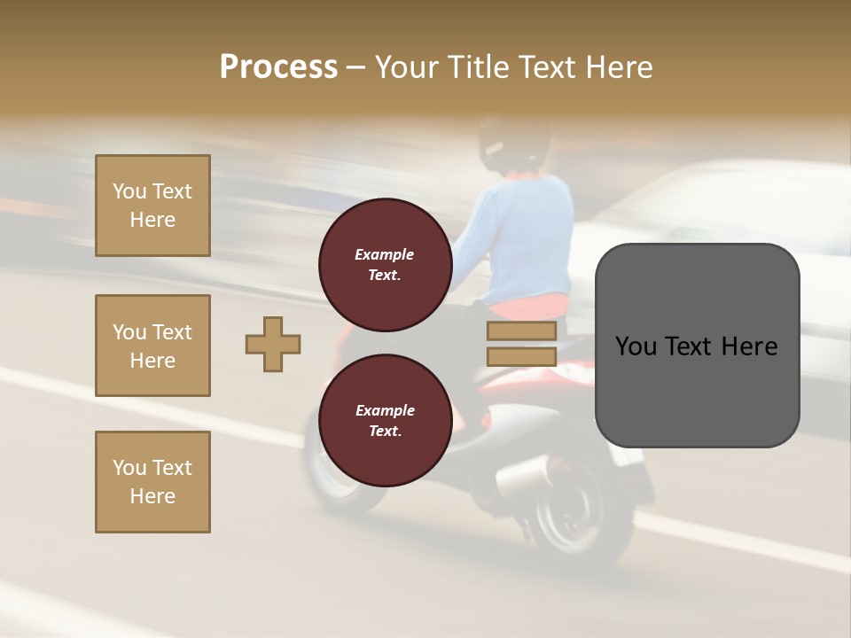 Scooter Transport Modern PowerPoint Template