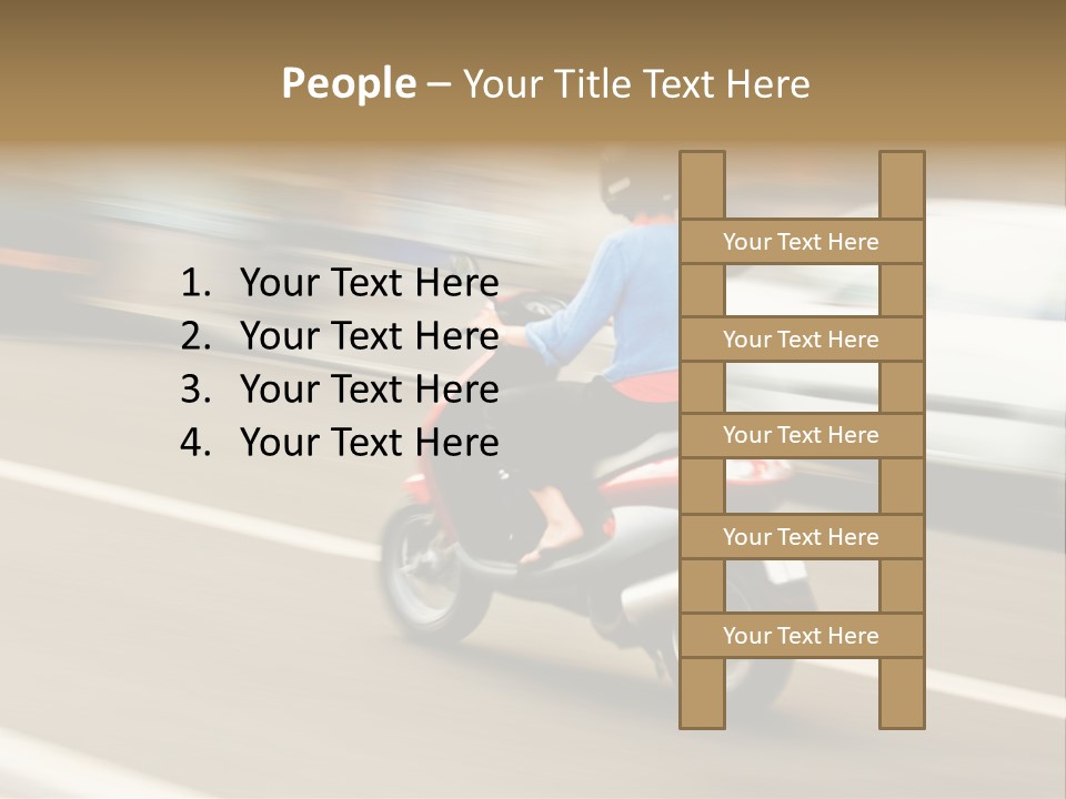 Scooter Transport Modern PowerPoint Template