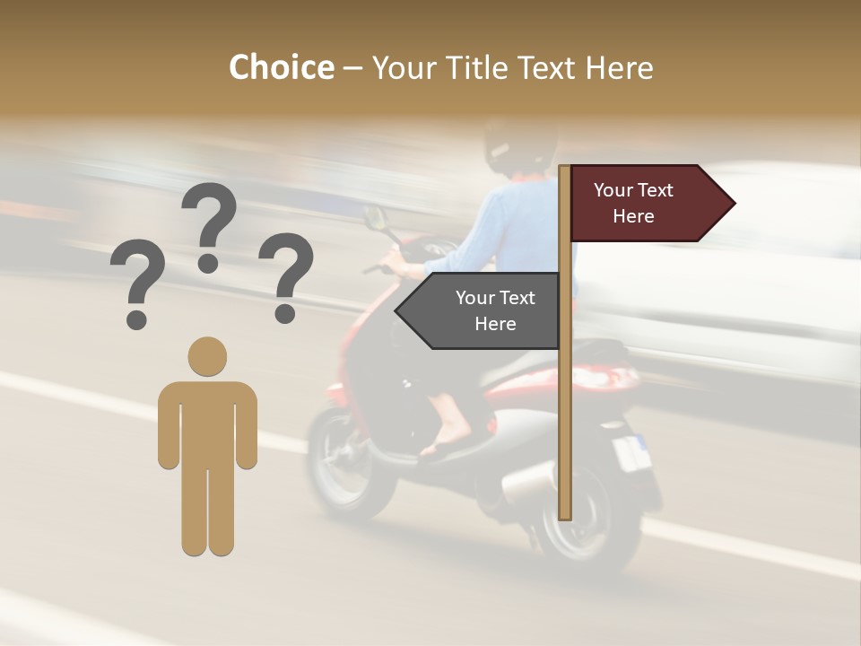 Scooter Transport Modern PowerPoint Template