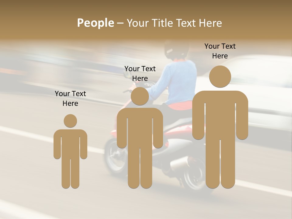 Scooter Transport Modern PowerPoint Template